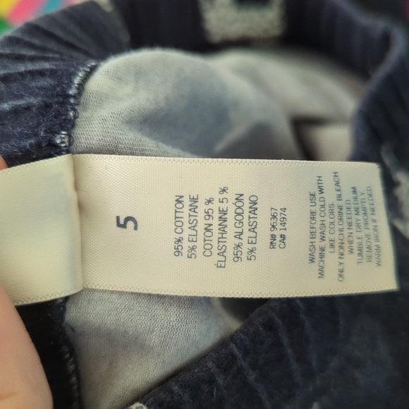 3 for $10 Bundle Sale! Oshkosh B'Gosh Navy Blue Dalmation Leggings Girls Size 5 - Picture 5 of 5